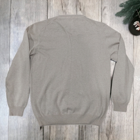 Johann Konen Men's Pullover Designer Sweater Size XXL Classic Preppy V-neckline - Picture 3 of 14